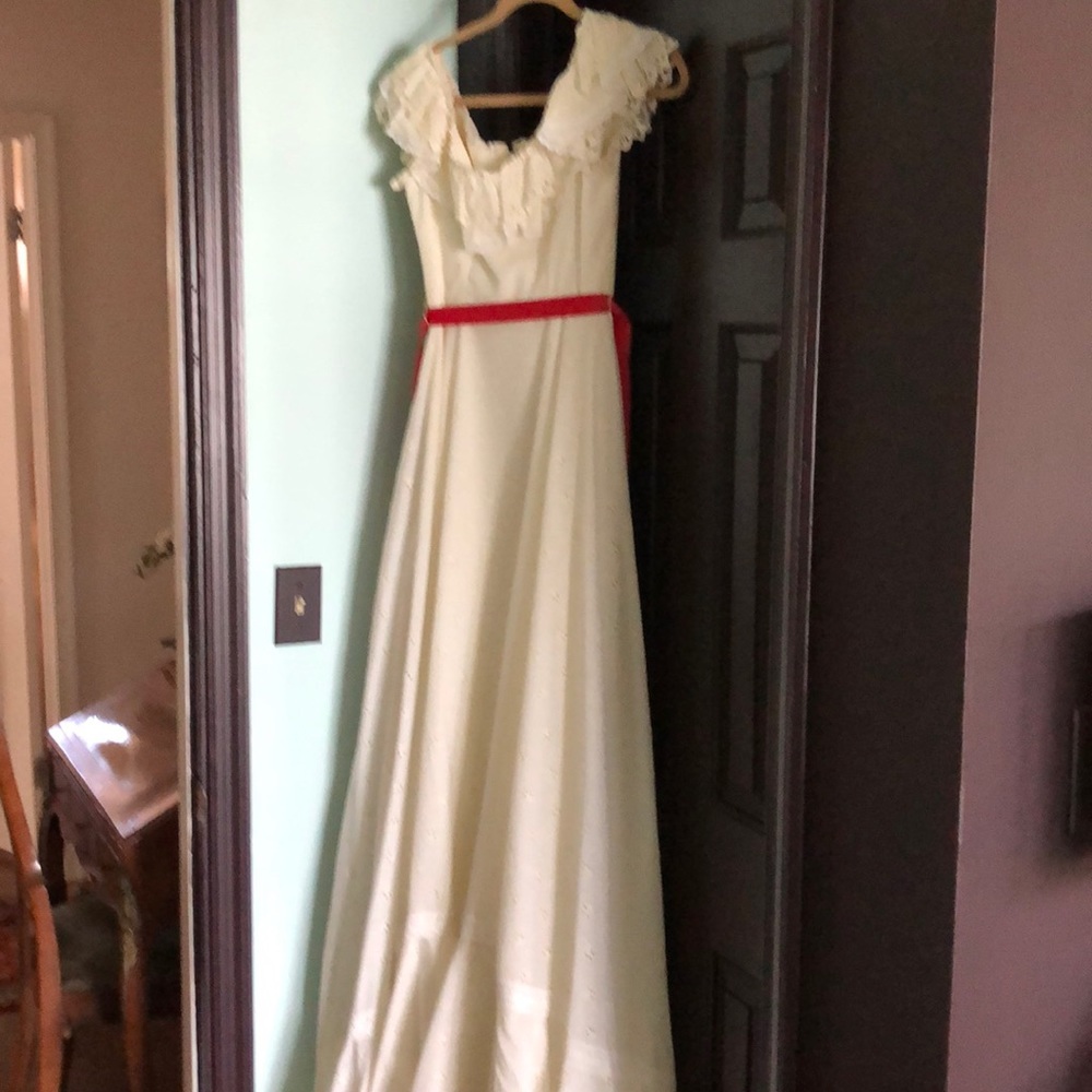 White Full Length Scarlett O’Hara Dress